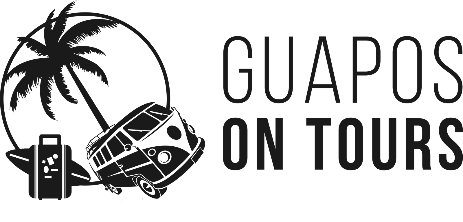 Logo Guapos On Tours (Negro)